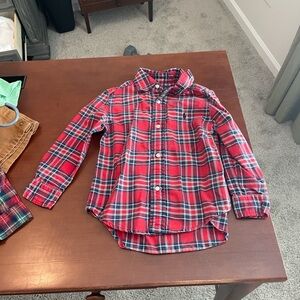 Polo by Ralph Lauren Kids Red and Blue Plaid Shirt